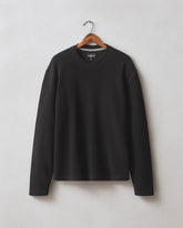 Men's French Rib Crew - Black
