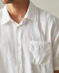 Men's Linen Shirt - White