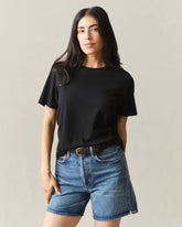 Women's Classic Cotton Crew Tee - Black