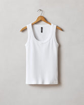 Women's Rib Tank - White