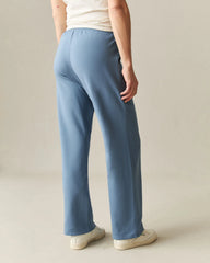Women's Modal Fleece Straight Pant - Bluefin