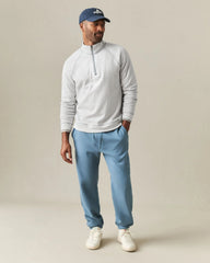 Men's Reversible Half Zip - Natural Grey