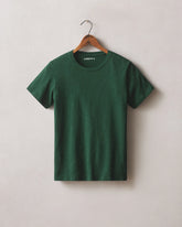 Women's Premium Slub Crew Tee - Dark Green