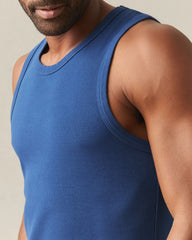 Men's Rib Tank - Estate Blue