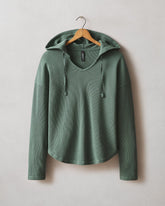 Women's Thermal Hoodie - Dark Forest