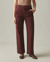 Women's Wide Leg Pant - Rum Raisin