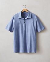 Men's Hemp Polo - Colony Blue