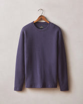 Men's Waffle Long Sleeve Crew - Purple Velvet