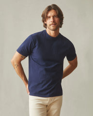 Men's Premium Slub Crew Tee - Navy