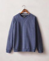 Men's Relaxed French Terry Crew - Patriot Blue