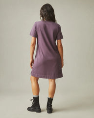 Women's T-Shirt Dress - Black Plum