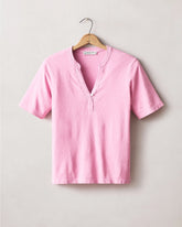 Women's Hemp V-Notch Tee - Moonlight Mauve
