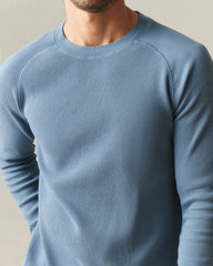 Men's Thermal Long Sleeve Crew Tee - Bluefin