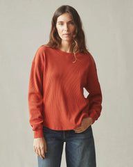 Women's Thermal Crew - Tiger Lily