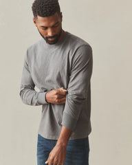 Men's Premium Slub Crew Tee Long Sleeve - Thunderstorm