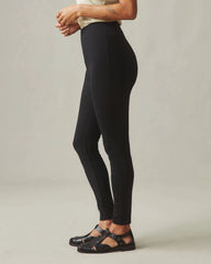 Ponte Slim Pant High Rise - Super Black