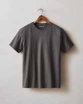 Men's Premium Slub Crew Tee - Grey Pinstripe
