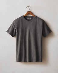 Men's Premium Slub Crew Tee - Grey Pinstripe