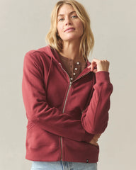 Women's Relaxed Classic Full Zip - Sundried Tomato