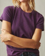 Women's Premium Slub Crew Tee - Deep Purple