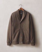 Men's Shawl Collar Cardigan - Turkish Coffee