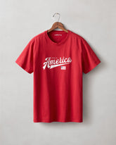 Unisex American Made Tee - Pompeian Red