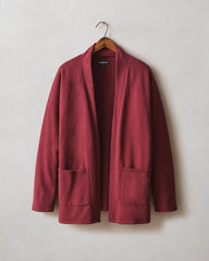 Women's French Terry Cardigan - Syrah