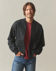 Men's Lined Bomber Jacket - Black