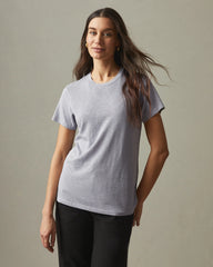 Women's Premium Slub Crew Tee - Grey Glass