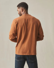 Men's Long Sleeve Pocket Tee - Tortoise Shell