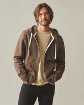 Men's Midweight Full Zip - Cocoa Creme