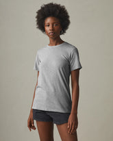 Women's Premium Slub Crew Tee - Cement