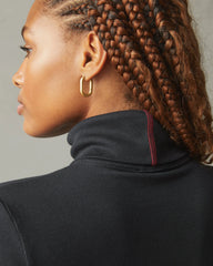 Women's Rib Turtleneck - Meteorite