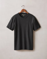 Men's Brushed Crew Tee - Black Solid