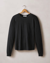 Women's Hemp Long Sleeve Crew Tee - Black