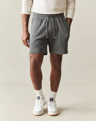 Men's Thermal Shorts - Grey Pinstripe