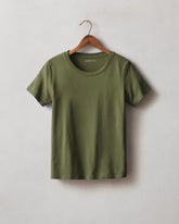 Women's Classic Cotton Crew Tee - Rifle Green