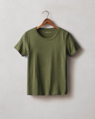 Women's Classic Cotton Crew Tee - Rifle Green