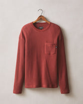 Men's Waffle Pocket Long Sleeve - Russet Brown
