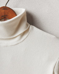 Women's Rib Turtleneck - Egret
