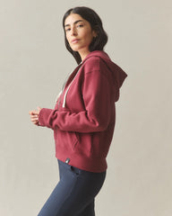 Women's Midweight Full Zip - Holly Berry
