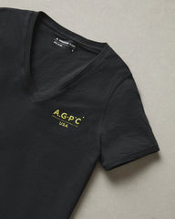 AGPC: Women's Classic Cotton V-Neck Tee - Black
