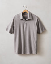 Men's Hemp Polo - Steel Grey