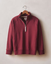 Women's Midweight Half Zip - Pomegranate
