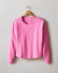 Women's Premium Slub Curved Hem Long Sleeve - Gin Fizz