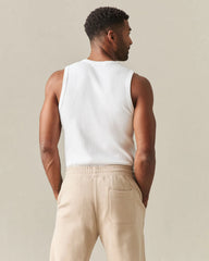 Men's Rib Tank - White