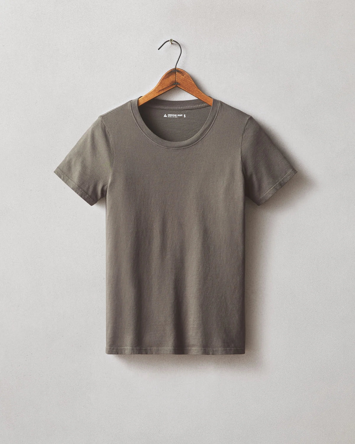 Women's Cotton Crew Tee - Deep Taupe