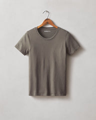 Women's Cotton Crew Tee - Deep Taupe