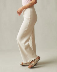 Women's Rib Pant - Oatmeal