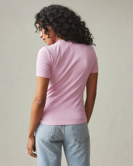Women's Luxe Rib Crew Tee - Lilac Sachet
